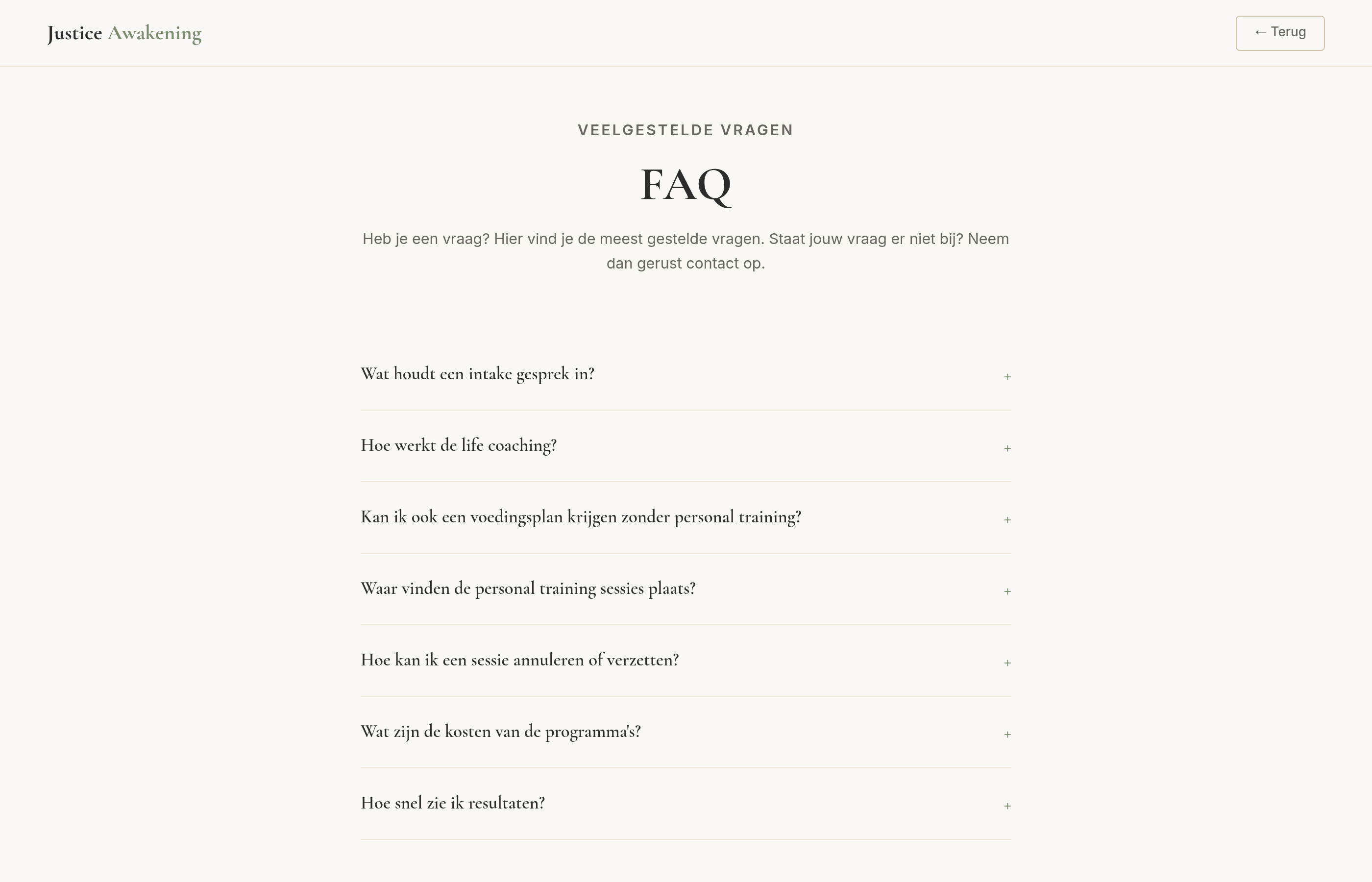 Justice Awakening FAQ