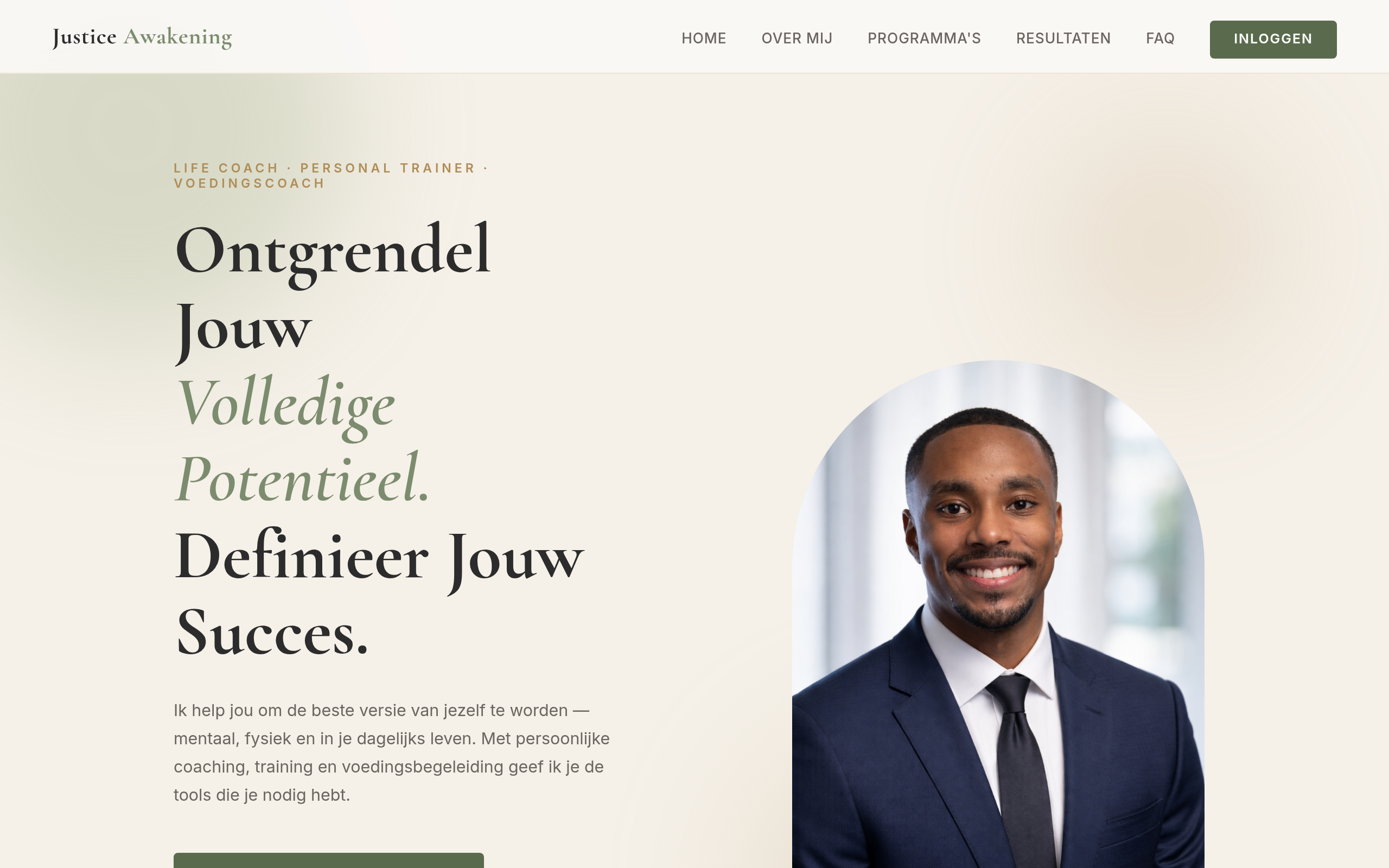 Justice Awakening homepage